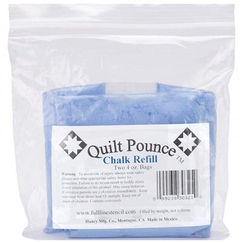 Hancy Quilt Pounce Refill Chalk - White 4 oz.