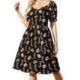 thumbnail image 1 of Bottes Western et Chapeaux de Cowboy Cowgirl sur Robe Noire Robes de Mariage pour Femme Robe de Plage, 1 of 4