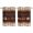 Brown White Plaid, variant on 2 Panels Kitchen Tier Curtains 39 Inch Length, Vintage Coffee Time Grommets Window Treatment Curtain, Farmhouse Desserts Brwon White Plaid Thermal Curtains Drapes for Living Room/Bathroom