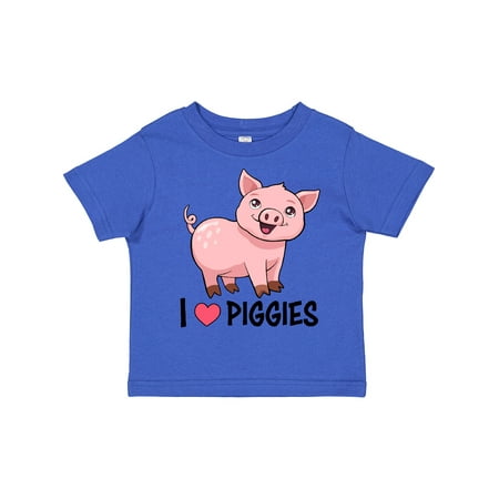 

Inktastic I Love Piggies- Cute Pig Gift Toddler Boy or Toddler Girl T-Shirt