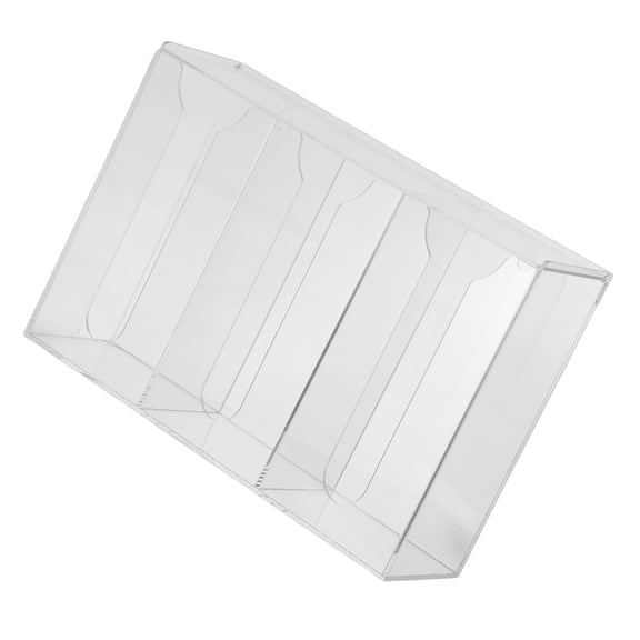 IDEANATEGRATE Durable PVC Mask Container Wall Mount for Face Masks and Gloves