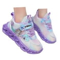 thumbnail image 3 of kamemir Shoes Kids Non Slip Shoes for Girls Children Girls Princess Soft-Bottomed Running Anti Slip Sneakers Memory Foam Fashion Shoes(Purple,12), 3 of 6