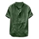 thumbnail image 1 of Camisa Moda Hombre Caballero Manga Corta Lino Botones 410, 1 of 7