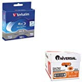 Shoplet Best Value Kit - Verbatim BD-R Blu-Ray Disc (VER97238) and Universal (Best R Value Windows)