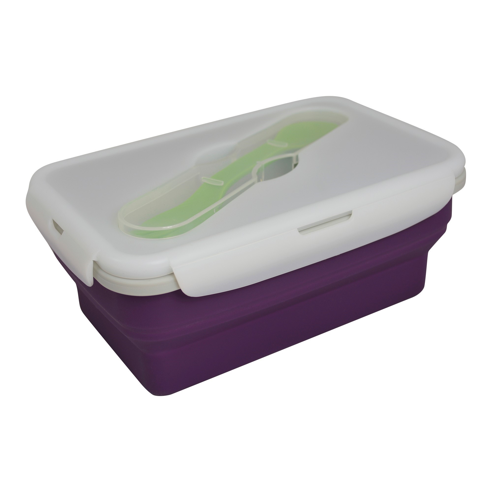 EcoVessel Collapsible Silicone Baby Food Storage Container, Purple