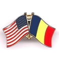 thumbnail image 4 of World Flags Direct Box of 12 Romania & US Crossed Flag Lapel Pins, Romanian & American Double Friendship Pin Badge, 4 of 4