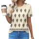 thumbnail image 4 of Xuyuer Womens Spring Summer Fashionable Casual Tops Trendy 2026 Ruched Short Sleeve Tshirts Shirts Crew Neck T Shirts Fashion, 4 of 6