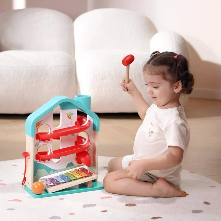 Hape: Melody Mansion Ball Run Colorful Wooden Toy With Removable