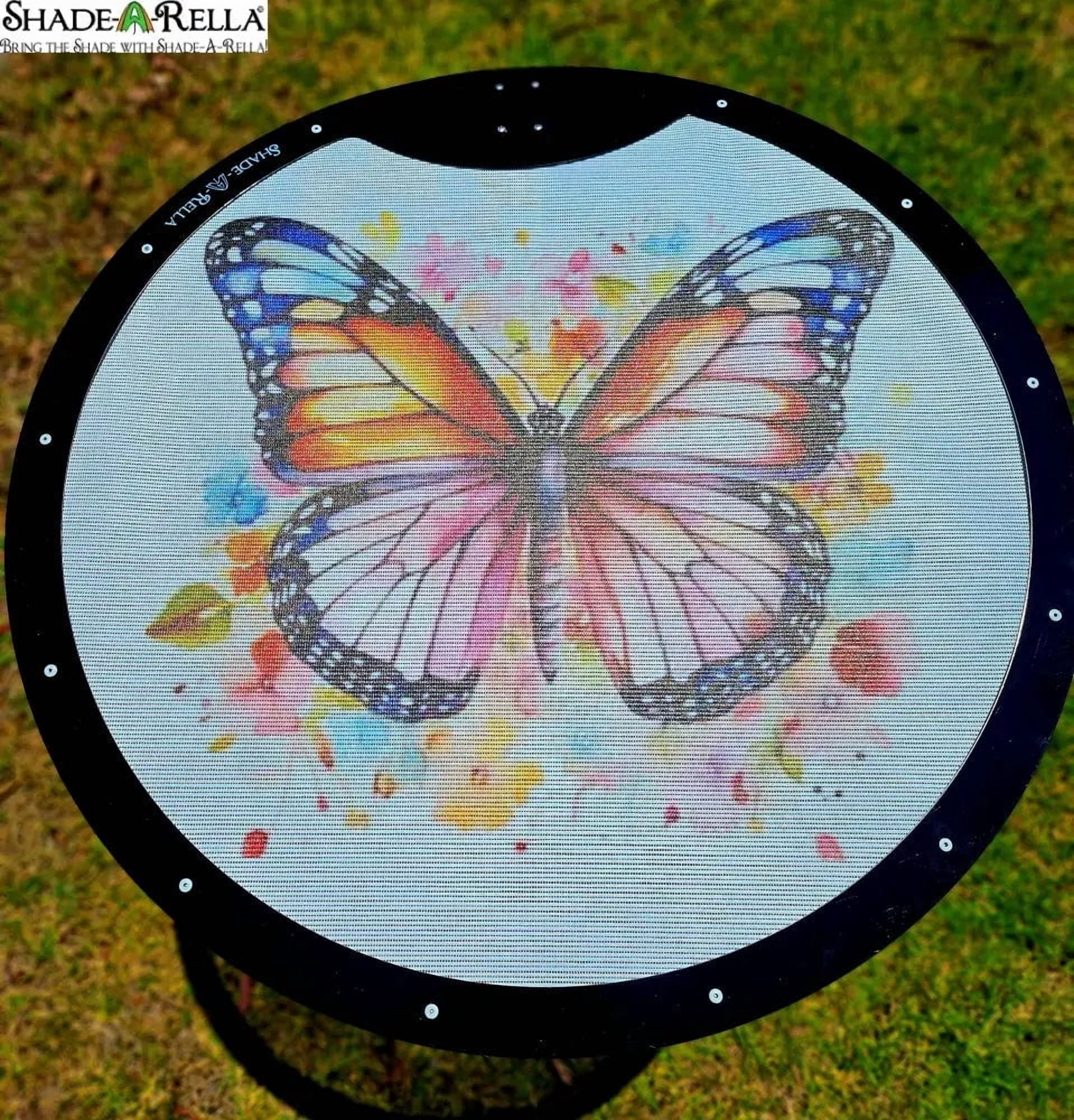 24" Butterfly Shade-A-Rella, plant shade, plant umbrella, 24"-40" tall, 70% shading cloth