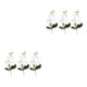 thumbnail image 3 of Orquídeas artificiales transparentes multicolor 3 piezas Cateissary, 3 of 6