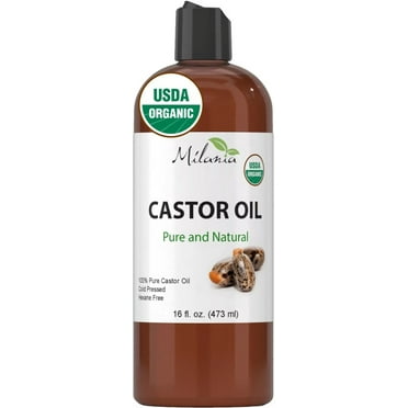 Premium Organic Castor Oil - 100% Pure and Hexane-Free Cold-Pressed Beauty