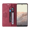 thumbnail image 6 of Dteck for Google Pixel 6 Case 6.4 inch, PU Leather Flip Wallet Case with 2 Cart Slots and Kickstand for Google Pixel 6 2021, Red, 6 of 14