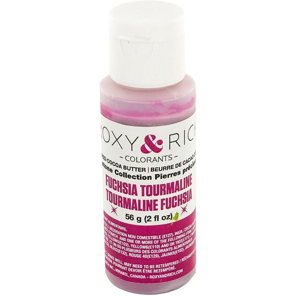 Cocoa Butter, Gemstone Tourmaline Fuchsia 2 Ounces by Roxy & Rich
