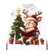 thumbnail image 4 of Sudadera con capucha para hombre, estilo moderno, con estampado navideño de vendaje, manga larga, deportiva, con bolsillo, blusa de poliéster, 4 of 5