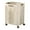 White, variant on Foldable Laundry Basket with Wheels | Portable Collapsible Hamper for Clothes & Toy Storage | White or Gray Plastic Organizer with Handle | 17 x 13.4 x 10.2 Inches