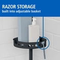 thumbnail image 6 of Mainstays 4-Tier Black Tension Pole Shower Caddy Organizer, 6 of 8