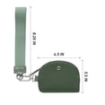 thumbnail image 3 of Cartera de muñeca Mum's Memory con cremallera redonda de nailon verde, 3 of 6