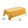 thumbnail image 4 of Rectangle Tablecloth, Solid Color Large Plastic Rectangle Table Cover, Waterproof Table Cloth, Wipe Clean Party Tablecloth Covers , 137*183cm, 4 of 6
