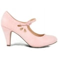 thumbnail image 2 of Chase & Chloe Mary Jane Shoes Women Oxford Pumps - Cute Low Kitten High Heels - Retro Vintage Shoes for Women 1950s Mary Janes Round Toe Shoe with Ankle Strap - Women Dress Shoes, 2 of 6