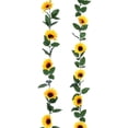 thumbnail image 1 of Girasol Artificial Guirnalda De Flores Artificiales De Vid De Girasol Con Hojas Verdes Para La Decoración De La Mesa Del Banquete De Boda Scienceny HA045133-02, 1 of 6