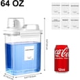 thumbnail image 2 of VOTLEVT 64 OZ Laundry Detergent Dispenser, Liquid Laundry Soap Dispenser, Fabric Softener Dispenser, Scent Booster/Laundry Powder Holder & Container, Laundry Room Organization and Storage, 3PACK, 2 of 6