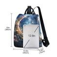 thumbnail image 3 of FORMRS Women's Travel Backpack Purse Anti-Theft Hidden Pockets Casual Shoulder Bag, Crystal Moon, 3 of 7