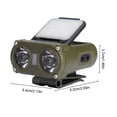 thumbnail image 2 of Linterna frontal de inducción LED de 1200 mAh, 700 lm, tipo C, recargable, impermeable, verde militar, 2 of 4