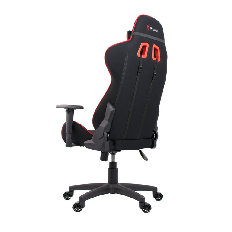 Arozzi Forte Ergonomic Fabric High Back Gaming Chair Black Red