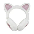thumbnail image 1 of Orejeras de gato cálidas de invierno para mujer, lindas orejeras de Catear, diadema de piel sintética, orejeras para exteriores, 1 of 5