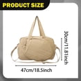 thumbnail image 3 of DYNWAVECA Tennis Racket Bag Versatile with Adjustable Shoulder Strap Sports Duffle Bag Khaki, 3 of 3