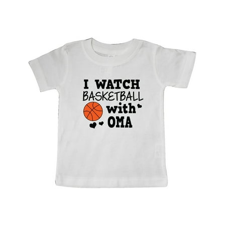 

Inktastic I Watch Basketball with Oma Gift Baby Boy T-Shirt