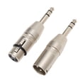 thumbnail image 1 of Adaptador TRS a XLR Nikou 2 piezas 1/4 pulgadas, 1 of 9