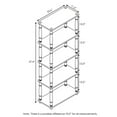 thumbnail image 5 of Furinno Turn-N-Tube 5-Tier Multipurpose Shelf Display Rack with Classic Tubes, Espresso/Black, 18032EX/BK, 5 of 5