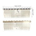 thumbnail image 2 of 1 Pc Women Faux Pearl Hair Insert Comb for Straight Thick Wavy Curly Hair Blue Alloy, 2 of 3