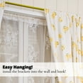 thumbnail image 4 of Yafa Home Fashion Heavy Duty Single Standard Adjustable Curtain Rod Hardware Included, 4 of 6
