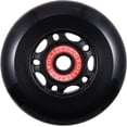 thumbnail image 4 of Rollerex VXT100 85A Kids Inline Skate Wheels (2 wheels w/ bearings, spacers and washers) (Steel Black) (Size Options) Use on Roller Blades, RipStiks (68mm), 4 of 6