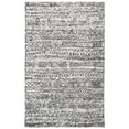 thumbnail image 4 of SAFAVIEH Micro-Loop Peronel Abstract Striped Wool Area Rug, Ivory/Black, 5' x 8', 4 of 9