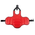 thumbnail image 3 of Reversible Karate Guard Pecho Protector Cuerpo Boxeo Mma Taekwondo Protector Chaleco Rojo Azul XL, 3 of 8