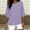 Purple, variant on Womens Summer Tops under $5! Xqxayjr Women's Tops Spring Summer Crewneck Trendy Blouses 3/4 Length Sleeve Dressy Casual Plus Size Loose Fit T-shirts Outfits Clothes