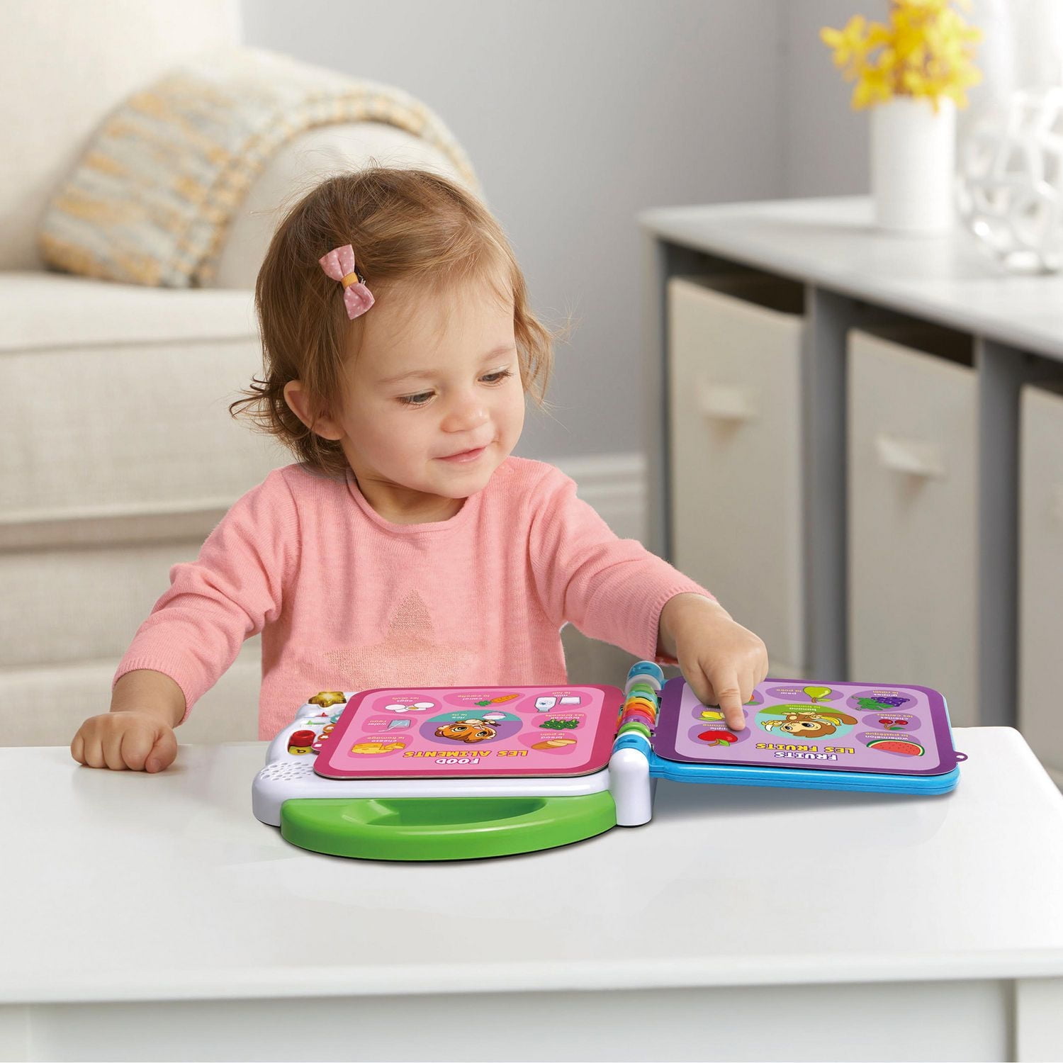 LeapFrog Learning Friends 100 Words Book - Interactive Learning Book for Toddlers, Bilingual English & French