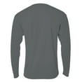 thumbnail image 2 of A4 Long Sleeve Birds-Eye Mesh Crew For Men in Graphite N3253, 2 of 3