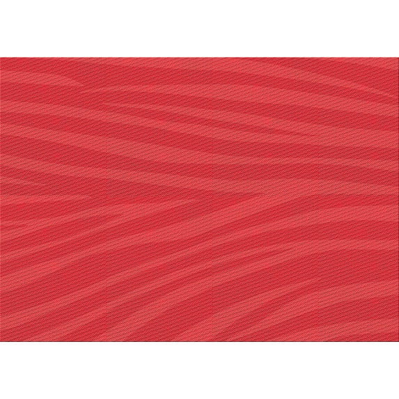 Ahgly Company Indoor Rectangle Patterned Red Area Rugs, 7' x 9'