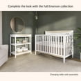 thumbnail image 7 of Dream On Me Emerson Convertible Crib, White & Vintage White Oak, 7 of 7