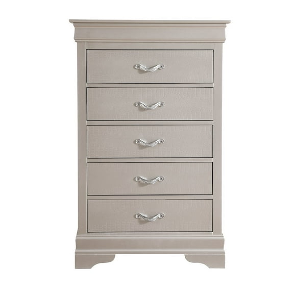 Glory Furniture Lorana Chest in Champagne Color