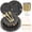 Black, variant on 175-Piece Gold Plastic Dinnerware Set for 25 Guests, Disposable Plates with Cutlery & Cups