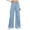 Light Blue, variant on Simua Pull On Womens Jeans Baggy Stretchy High Waisted Denim Wide Leg Trouser Pants Trendy Loose Jean