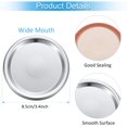 thumbnail image 2 of 24/48/72 Wide Mouth Mason Jar Lids, Split-Type Canning Jar Lids with Leak Proof Silicone for Mason Jar Canning Lids (Silver, 85mm), 2 of 7