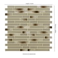 thumbnail image 6 of MSI Champagne Blend Interlocking 11.75 in. x 12 in. x 6mm Glass Mesh-Mounted Mosaic Tile (14.7 sq. ft./Case), 6 of 12