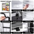 thumbnail image 4 of CALLIEVER 3.5 Cu.Ft Mini Fridge with Freezer - Dual-Door Small Refrigerator for Dorm Bedroom,Black, 4 of 8