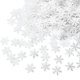thumbnail image 2 of 1000 piezas de copos de nieve y confeti para decoraciones navideñas, confeti de invierno, paquete de fiesta de nieve para bodas, cumpleaños, fiestas navideñas, suministros de decoración de, 2 of 8